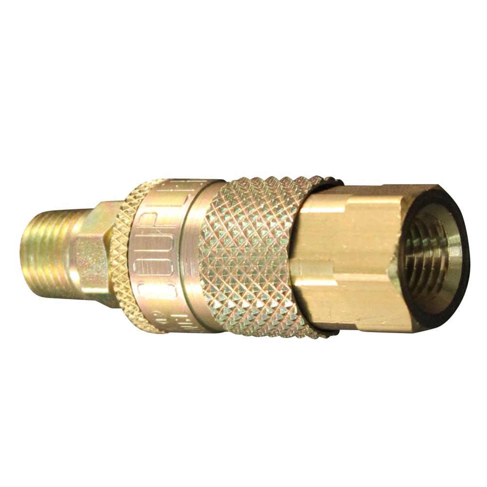 1/4&#34; NPT T-Style Coupler and Plug (2/card, 10-Pack)<span class=' ItemWarning' style='display:block;'>Item is usually in stock, but we&#39;ll be in touch if there&#39;s a problem<br /></span>