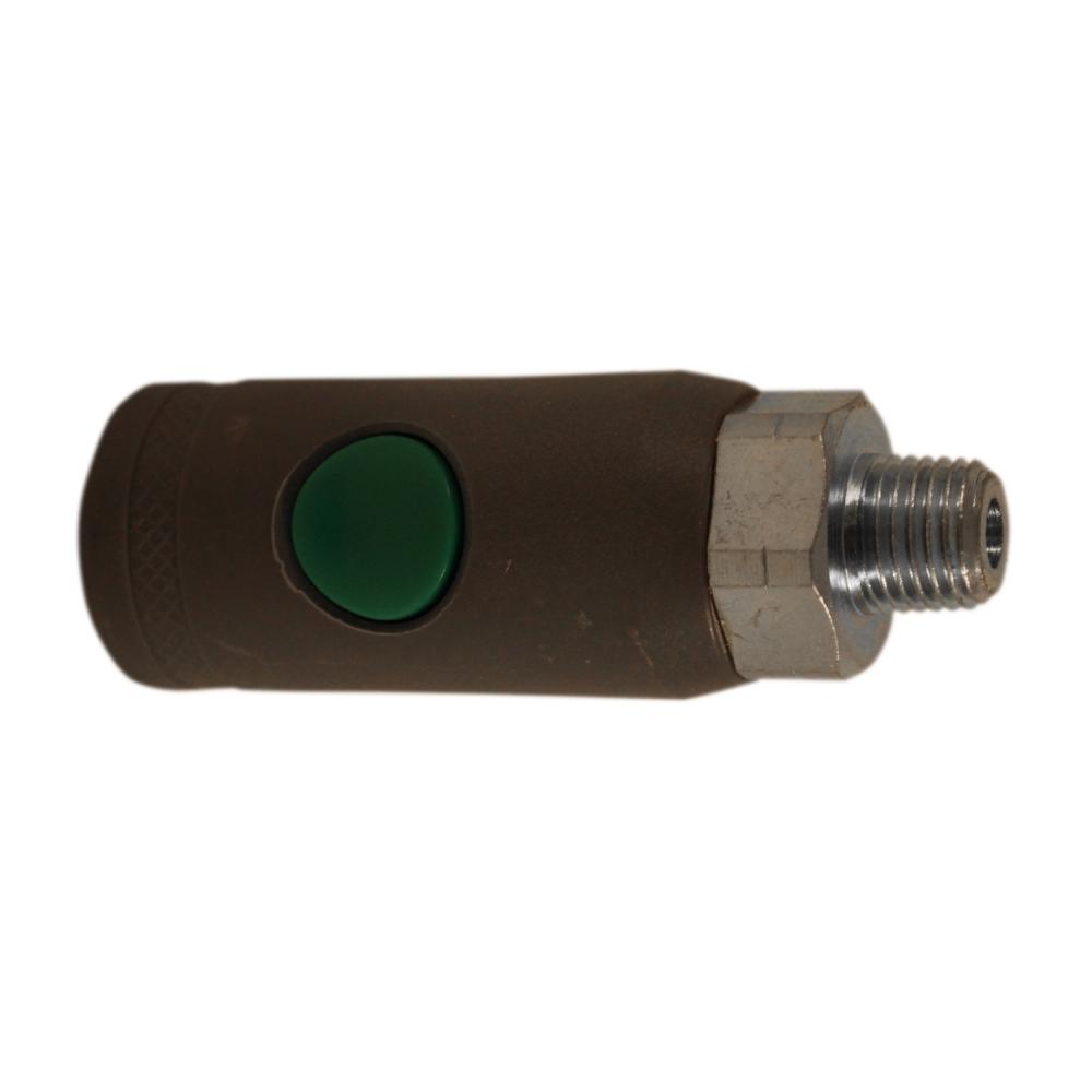 1/4&#34; MNPT T-Style Safety Coupler (1/card)<span class=' ItemWarning' style='display:block;'>Item is usually in stock, but we&#39;ll be in touch if there&#39;s a problem<br /></span>