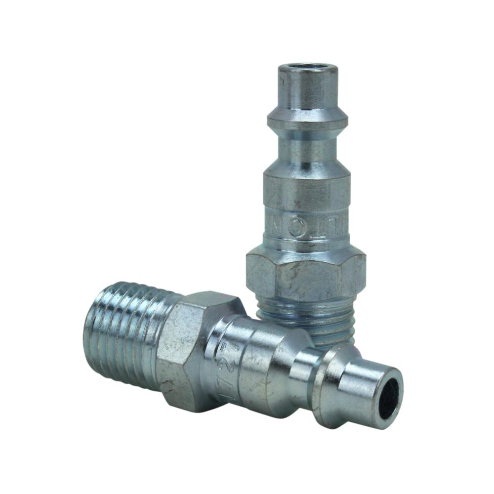 Milton® Industrial Air Plug, M-STYLE®, 1/4&#34; MNPT, Air Compressor Fitting, Air Hose Quick Connect<span class=' ItemWarning' style='display:block;'>Item is usually in stock, but we&#39;ll be in touch if there&#39;s a problem<br /></span>