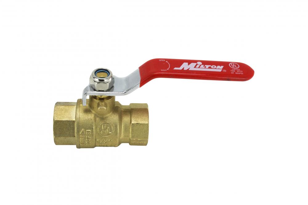 Milton® (1094-8) 1/2&#34; FNPT Full Port Heavy-Duty Brass Ball Valve<span class=' ItemWarning' style='display:block;'>Item is usually in stock, but we&#39;ll be in touch if there&#39;s a problem<br /></span>