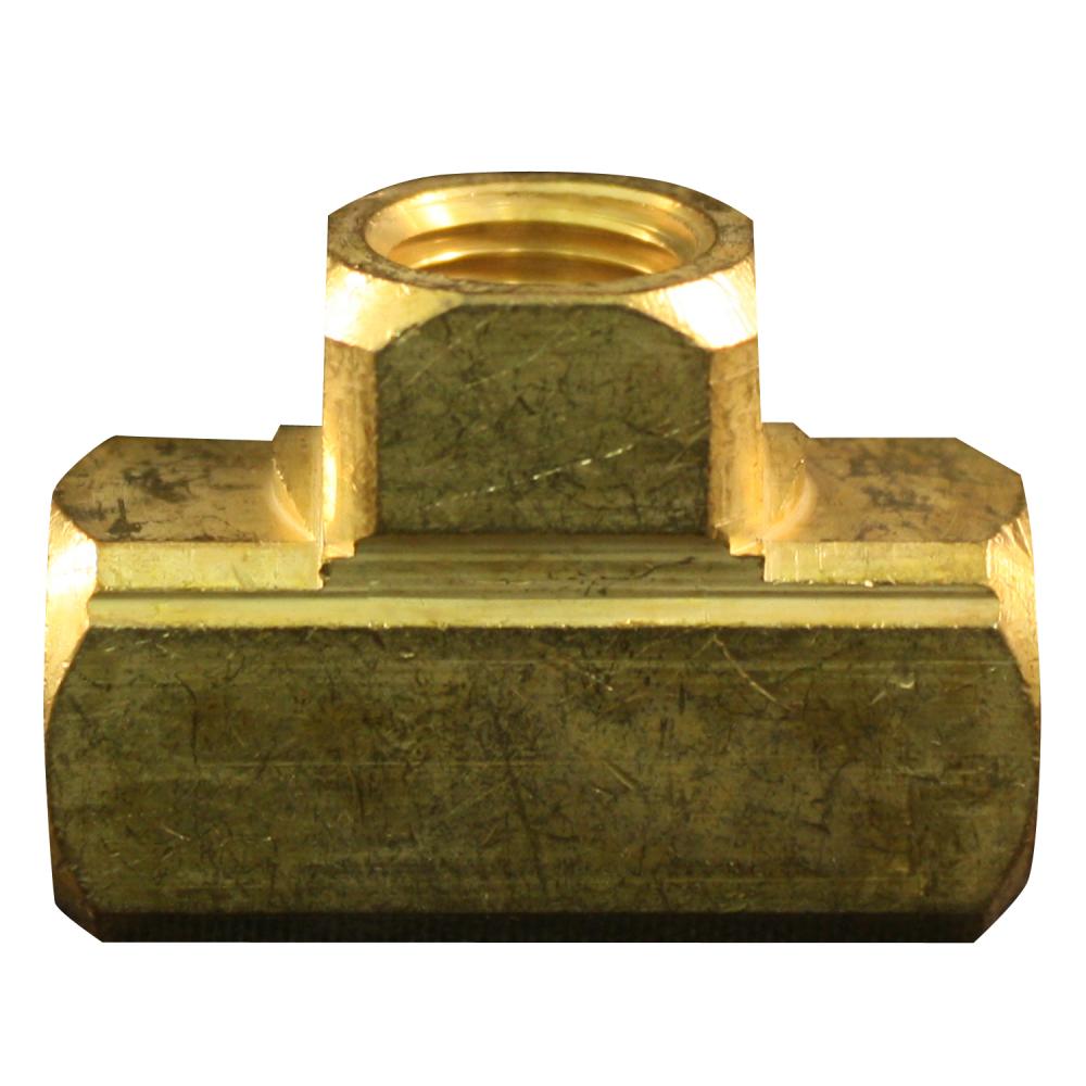 1/4&#34; FNPT Brass Tee Hose Fitting (1/card, 5-Pack)<span class=' ItemWarning' style='display:block;'>Item is usually in stock, but we&#39;ll be in touch if there&#39;s a problem<br /></span>