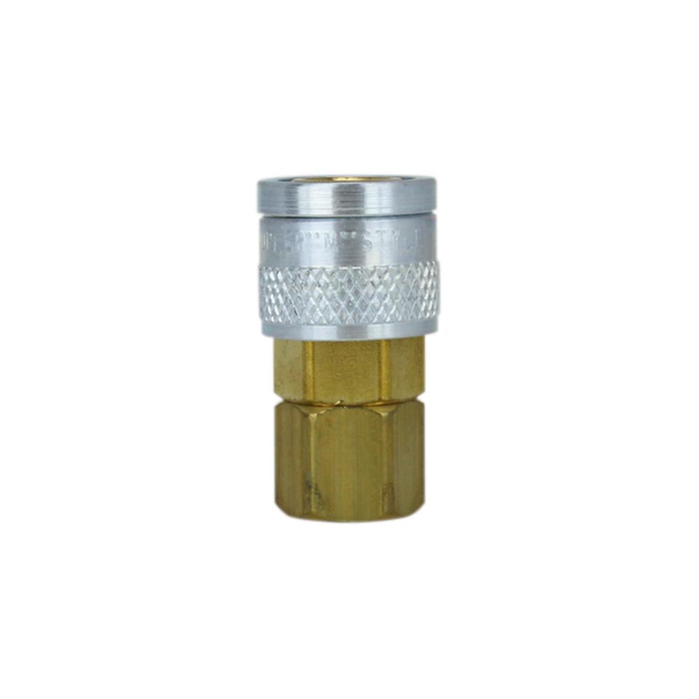 1/4&#34; FNPT M-Style® Push Type Coupler - Box of 50<span class=' ItemWarning' style='display:block;'>Item is usually in stock, but we&#39;ll be in touch if there&#39;s a problem<br /></span>