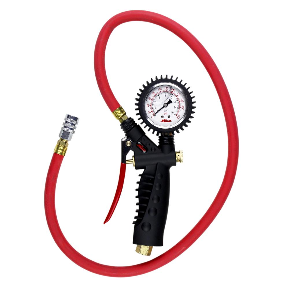 Pro Analog Pistol Grip Tire Inflator, Air Pressure Gauge, Kwik Grip Safety Air Chuck, 3&#39; Hose, 0<span class=' ItemWarning' style='display:block;'>Item is usually in stock, but we&#39;ll be in touch if there&#39;s a problem<br /></span>