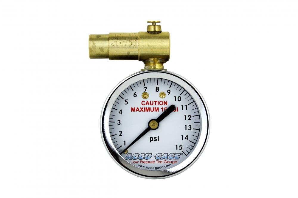 ACCU-GAGE® Presta Valve Tire Pressure Gauge, Bleeder Valve, 0-15 PSI Bicycle Tire Gauge, ANSI Certif<span class=' ItemWarning' style='display:block;'>Item is usually in stock, but we&#39;ll be in touch if there&#39;s a problem<br /></span>