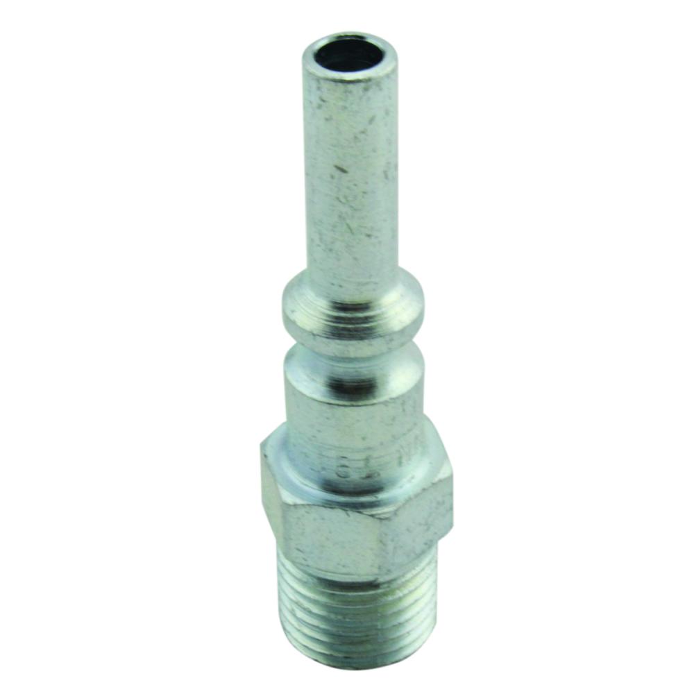 Milton Air Plug Fitting Steel L-Style 1/4&#34; MNPT for Quick and Reliable Pneumatic Connections - 7<span class=' ItemWarning' style='display:block;'>Item is usually in stock, but we&#39;ll be in touch if there&#39;s a problem<br /></span>