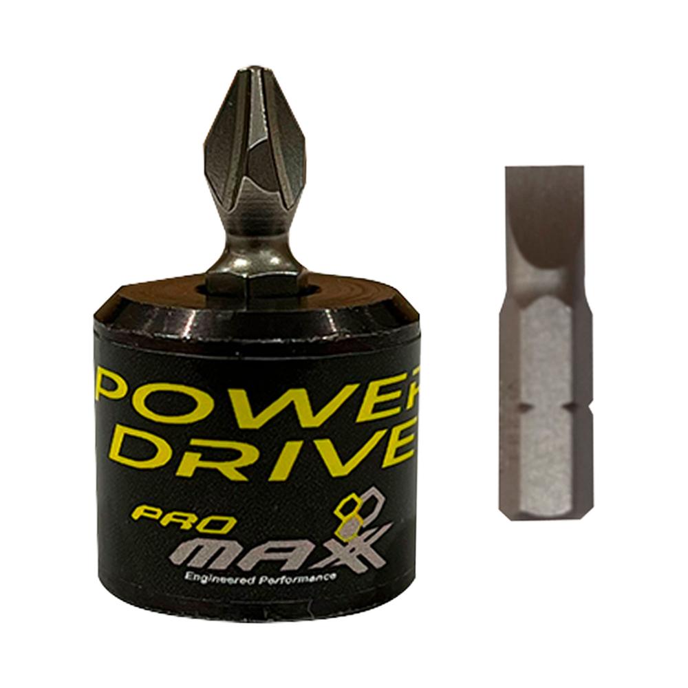 Hex ¼” Ratchet Driver Adapter w/ Straight-Head & Phillips-Head  Bits - PowerDrive Hex (3-Pc)<span class=' ItemWarning' style='display:block;'>Item is usually in stock, but we&#39;ll be in touch if there&#39;s a problem<br /></span>