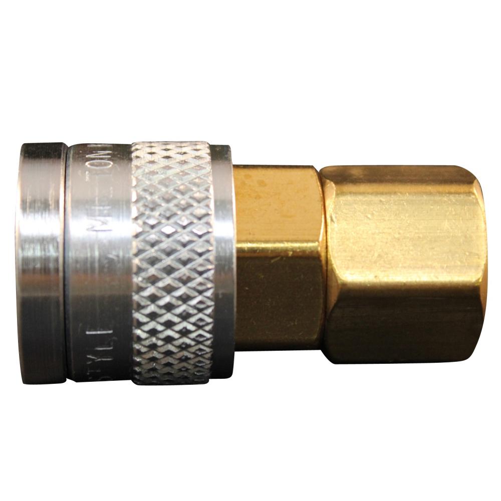 1/4&#34; FNPT M-Style® Push Type Coupler (1/card)<span class=' ItemWarning' style='display:block;'>Item is usually in stock, but we&#39;ll be in touch if there&#39;s a problem<br /></span>