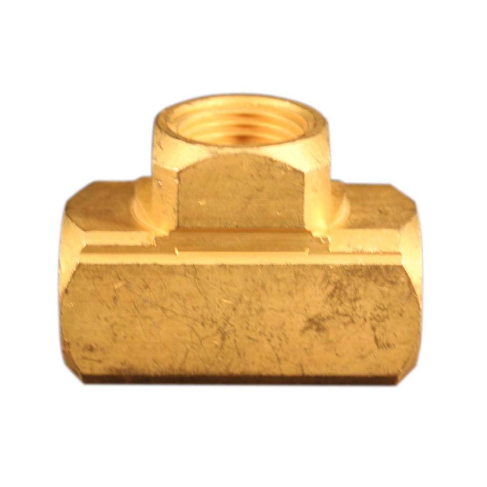 3/8&#34; FNPT Brass Tee Hose Fitting (1/card, 5-Pack)<span class=' ItemWarning' style='display:block;'>Item is usually in stock, but we&#39;ll be in touch if there&#39;s a problem<br /></span>