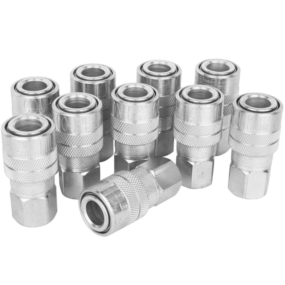 Milton Industrial Air Coupler 1/4&#34; NPT Female Steel Quick Connect Coupler, M-STYLE® Pheumatic Co<span class=' ItemWarning' style='display:block;'>Item is usually in stock, but we&#39;ll be in touch if there&#39;s a problem<br /></span>