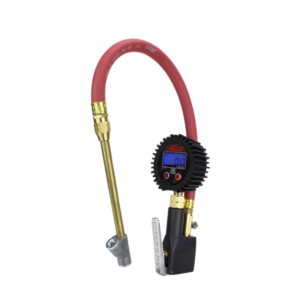 Compact Digital Tire Inflator, Air Pressure Gauge, Dual Head Air Chuck, 15&#34; Hose, 1/4&#34; NPT, <span class=' ItemWarning' style='display:block;'>Item is usually in stock, but we&#39;ll be in touch if there&#39;s a problem<br /></span>