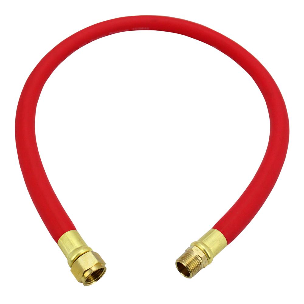 Milton® 2780-3LH Air Leader Hose, 1/2&#34; x 3 ft. Rubber Hose - 1/2&#34; NPT Brass Ends - 300 Max P<span class=' ItemWarning' style='display:block;'>Item is usually in stock, but we&#39;ll be in touch if there&#39;s a problem<br /></span>