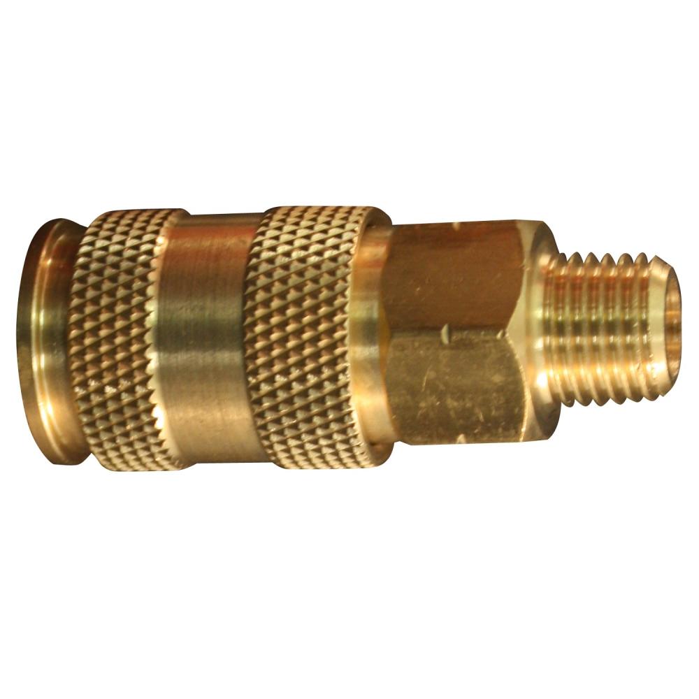 1/4&#34; MNPT HIGHFLOWPRO™ V-Style/European Interchange Air Coupler Fitting (High Volume Low Pressur<span class=' ItemWarning' style='display:block;'>Item is usually in stock, but we&#39;ll be in touch if there&#39;s a problem<br /></span>