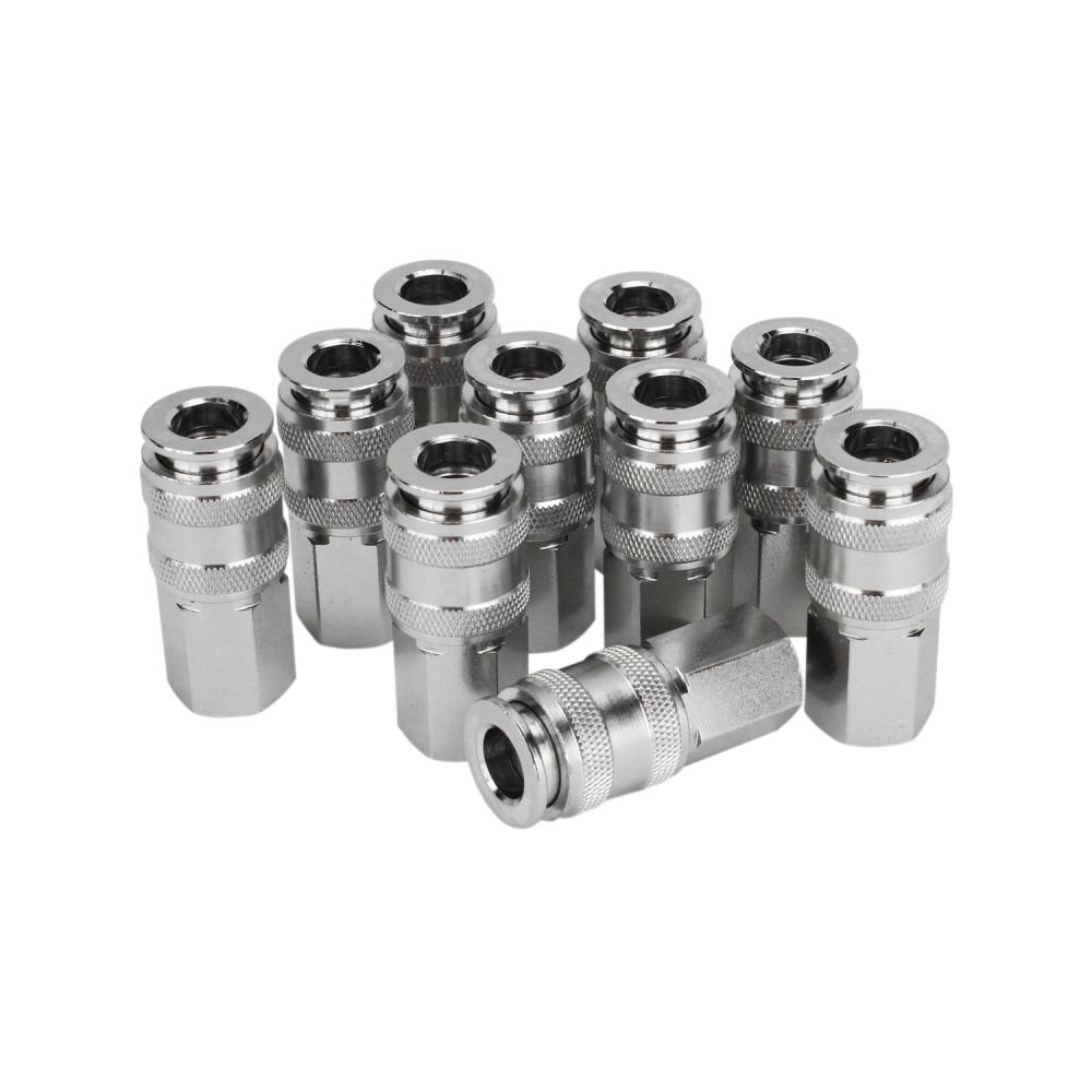 Milton 5 In ONE Universal Air Coupler Fitting, 1/4-in FNPT Industrial Quick -Connect Air Tool Fittin<span class=' ItemWarning' style='display:block;'>Item is usually in stock, but we&#39;ll be in touch if there&#39;s a problem<br /></span>