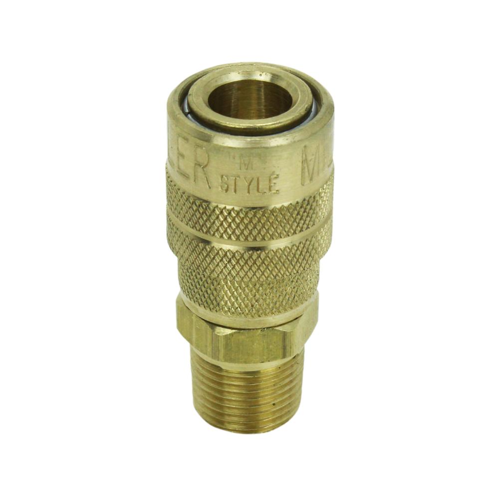 3/8&#34; MNPT M-Style® Coupler - Box of 100<span class=' ItemWarning' style='display:block;'>Item is usually in stock, but we&#39;ll be in touch if there&#39;s a problem<br /></span>