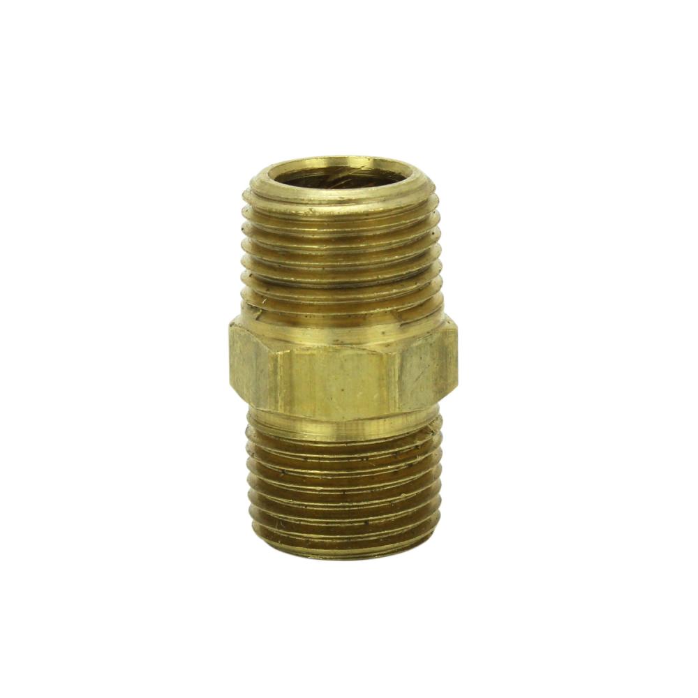 3/8&#34; MNPT Hex Nipple Hose Fitting (2/card, 10-Pack)<span class=' ItemWarning' style='display:block;'>Item is usually in stock, but we&#39;ll be in touch if there&#39;s a problem<br /></span>