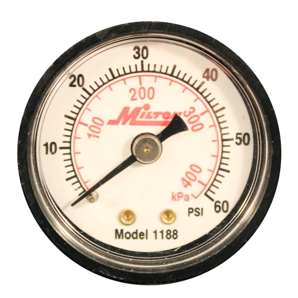 Mini Pressure Gauge, 1/8&#34; NPT<span class=' ItemWarning' style='display:block;'>Item is usually in stock, but we&#39;ll be in touch if there&#39;s a problem<br /></span>