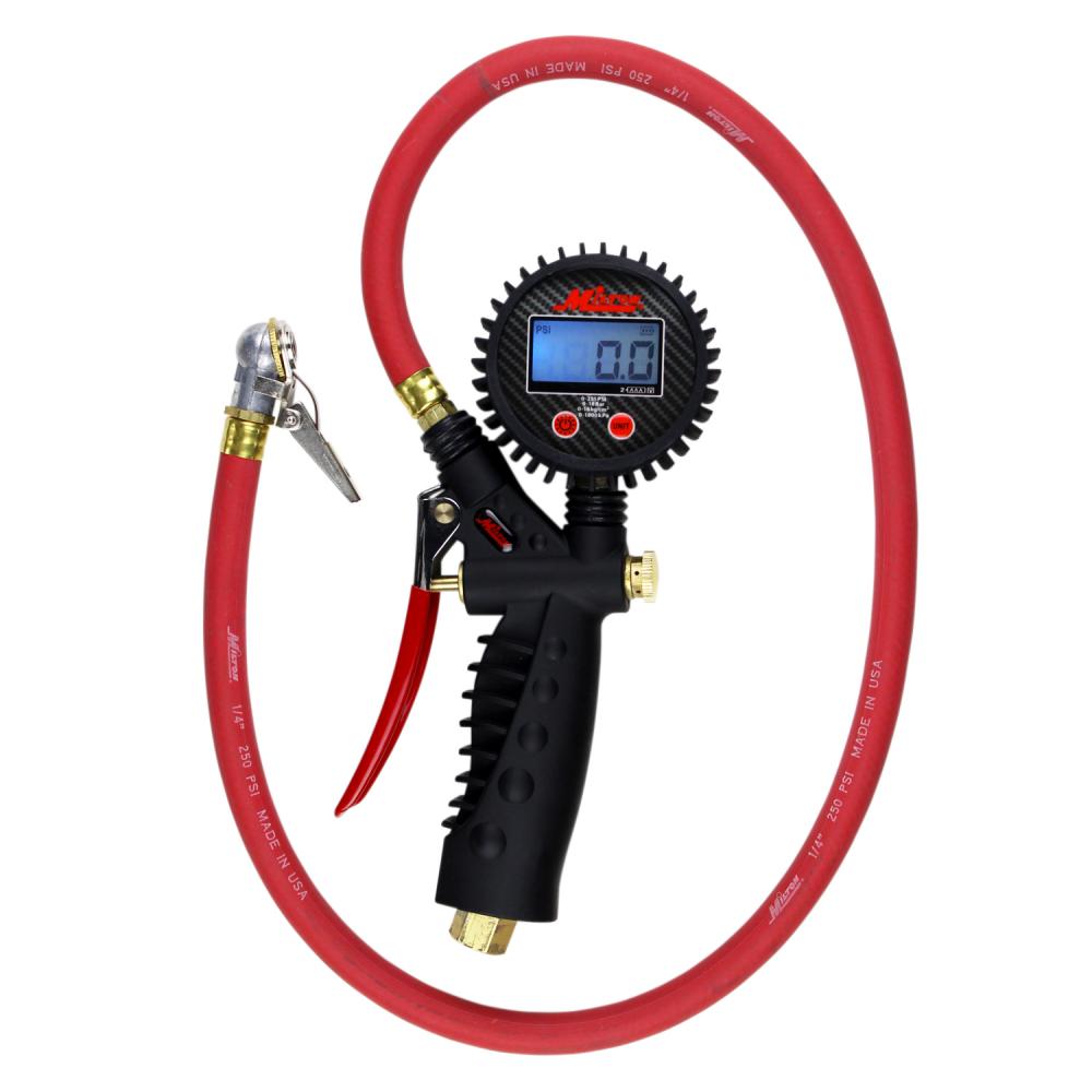 Pro Digital Tire Inflator, Air Pressure Gauge, Ball Foot Air Chuck w/ Clip, 36&#34; Hose, 0-255 PSI<span class=' ItemWarning' style='display:block;'>Item is usually in stock, but we&#39;ll be in touch if there&#39;s a problem<br /></span>