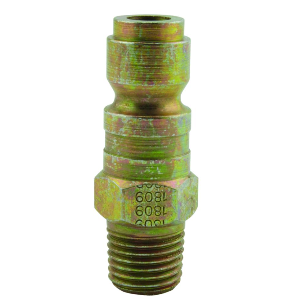 Milton Industrial Air Plug Fitting P-Style 1/4-in MNPT, 3/8-in Flow Size Steel Quick-connect Pneumat<span class=' ItemWarning' style='display:block;'>Item is usually in stock, but we&#39;ll be in touch if there&#39;s a problem<br /></span>