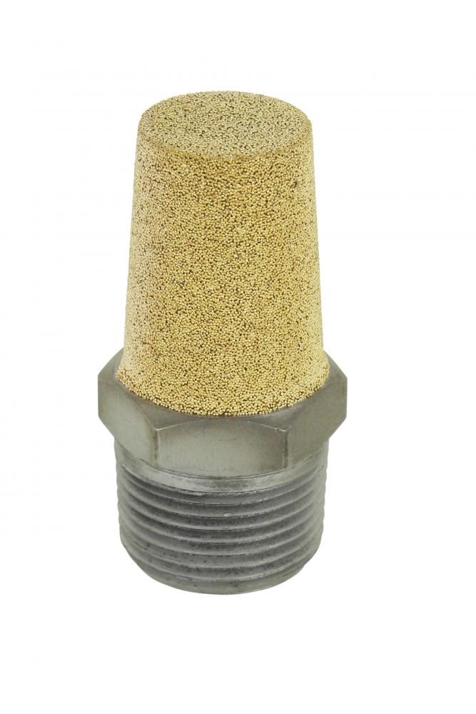 Milton® 1086-12A Pneumatic Exhaust Muffler, 3/4” MNPT 40 Micron Sintered Bronze Silencer/Diffuse air<span class=' ItemWarning' style='display:block;'>Item is usually in stock, but we&#39;ll be in touch if there&#39;s a problem<br /></span>