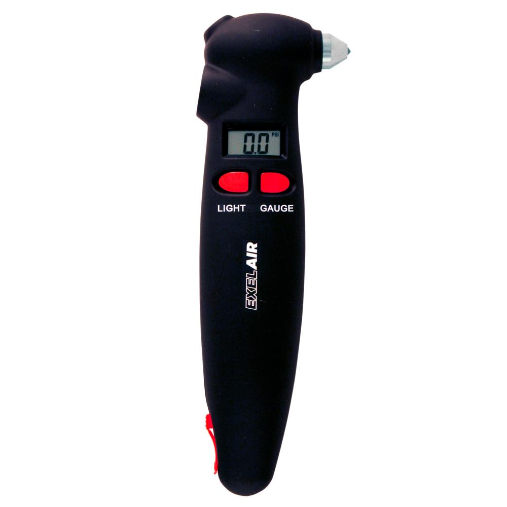 EXELAIR® 4:1 Digital Tire Gauge Auto Emergency Tool<span class=' ItemWarning' style='display:block;'>Item is usually in stock, but we&#39;ll be in touch if there&#39;s a problem<br /></span>