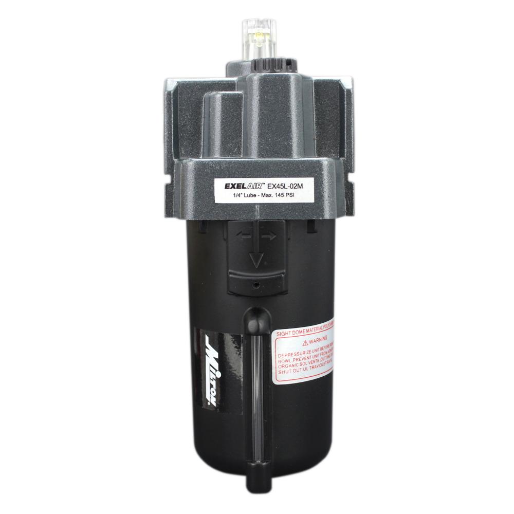 EXELAIR® FRL Air Lubricator, 1/4&#34; NPT, Metal Bowl<span class=' ItemWarning' style='display:block;'>Item is usually in stock, but we&#39;ll be in touch if there&#39;s a problem<br /></span>