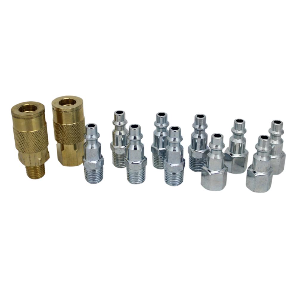 EX0312MKIT - Air Coupler and Plug Accessory Kit - 1/4&#34; M-Style Brass Couplers and 1/4&#34; M-Sty<span class=' ItemWarning' style='display:block;'>Item is usually in stock, but we&#39;ll be in touch if there&#39;s a problem<br /></span>