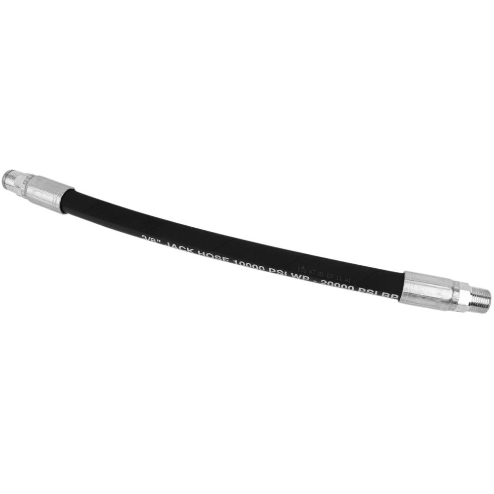 Hydraulic Hose Assembly, Jack Hose, 10,000 PSI, 3/8&#34; MNPT, 3/8&#34; Hose ID x 24&#34;L<span class=' ItemWarning' style='display:block;'>Item is usually in stock, but we&#39;ll be in touch if there&#39;s a problem<br /></span>