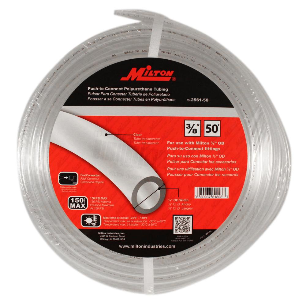 Milton 2561-50 50 Foot 3/8 OD Push to Connect Tubing<span class=' ItemWarning' style='display:block;'>Item is usually in stock, but we&#39;ll be in touch if there&#39;s a problem<br /></span>