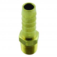 Milton 602 - Milton Air Hose Fitting, 1/4-in MNPT 3/8-in ID Hose Barb End Fitting, Straight Brass Barbed Air Hose