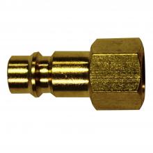 Milton 763 - Milton® 763 1/4" FNPT HIGHFLOWPRO™ V-Style/European Interchange Brass Air Plug Fitting (High Vol