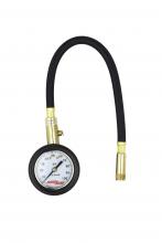 Milton RH100X - ACCU-GAGE® Dial Tire Pressure Gauge, Air Pressure Gauge, Straight Air Chuck, 11" Hose, 1/4" 