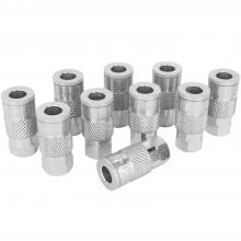 Milton 785ST - 1/4" FNPT Tru-flate/Parker (T-Style) Quick-Connect Steel Coupler -Box of 10