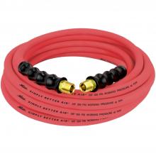 Milton ULR383538 - ULR Ultra Lightweight Rubber Hose, 3/8" ID x 35 ft., 3/8" MNPT, Robust Durable Air Hose for 