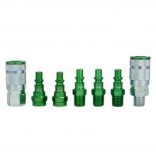 Milton S-307AKIT - ColorFit® Coupler & Plug Kit - (A-Style, Green) - 1/4" NPT, (7-Piece)