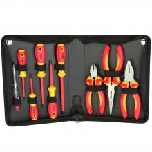 Milton 1305-EV-01 - 9-Pc Insulated Tool Set (Screwdrivers, Phillips Head Screwdrivers, Pliers, Inspection Pens)