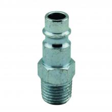 Milton 760-1 - 1/4" MNPT HIGHFLOWPRO™ V-Style/European Interchange Steel Air Plug Fitting (High Volume Low Pres