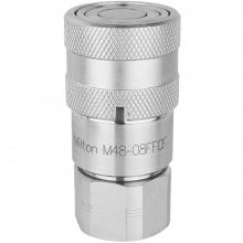 Milton M48-08FFCF - Milton Industrial 1/2" NPTF Hydraulic Flush Face Coupler, Coupler Half