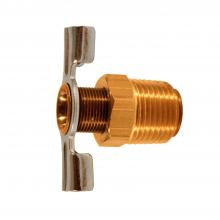 Milton S-614-6W - 3/8" NPT Brass Compressor Tank Drain Cock - Steel Handle (1/card)