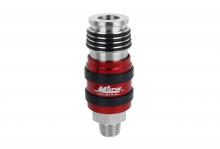 Milton s-1759 - 2 In ONE Universal Safety Exhaust Coupler – 3/8" MNPT x 3/8" Body Flow