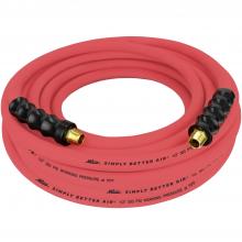 Milton ULR125038 - ULR Ultra Lightweight Rubber Hose, 1/2" ID x 50 ft., 3/8" MNPT, Robust Durable Air Hose for 