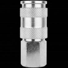 Milton S-766ST - 3/8" FNPT High Flow (V-Style) Quick-Connect Steel Coupler