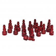 Milton 728MC-20 - ColorFit® Pneumatic Plugs - (M-style, Red) - 1/4" NPT Female, (Box of 20)