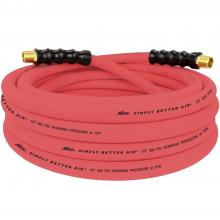 Milton ULR122512 - ULR Ultra Lightweight Rubber Hose, 1/2" ID x 25 ft., 1/2" MNPT, Robust Durable Air Hose for 