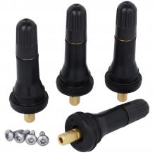 Milton s-TPMS-2 - Milton Tire Valve Stem, 2-1/4-in 90-Degree TPMS Tubeless Tire Valves, .453-in Rubber, 60 PSI - 4 Pie