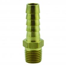 Milton S-602W - Milton Air Hose Fitting, 1/4-in MNPT 3/8-in ID Hose Barb End Fitting, Straight Brass Barbed Air Hose