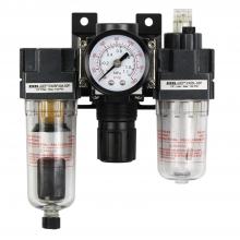 Milton EX25FRL40A-02P - EXELAIR® by Milton® FRL (Mini) Air Filter, Regulator, and Lubricator System - 1/4" NPT