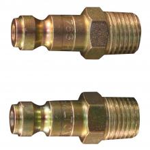 Milton S-783W - Milton Air Plug Brass T-Style Air Tool Fitting 1/4-in NPT Male, Air Hose Quick Connect Fitting 300 P