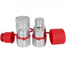 Milton M47-12FFSF - Milton Industrial 3/4" NPTF Hydraulic Flush Face Coupler, Complete Set