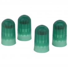 Milton s-TPMSGRN-CAP - Milton Tire Stem Valve Cap, N2 TPMS Valve Caps Green - 4 Pieces