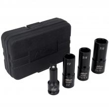 Milton 1300-SS-10 - Milton 1/2 Dr. Deep Thin Wall Flip Socket Set - 4 Pieces